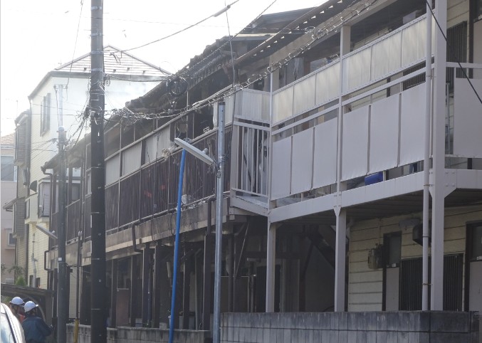 続報 本中山3丁目のアパート火災はほぼ鎮火した模様です 船橋つうしん 船橋市の雑談ネタブログ